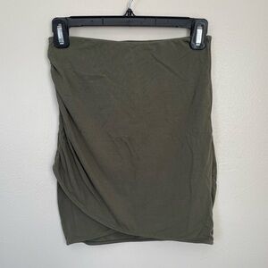 H&M Divided | Green Cinched Mini Skirt | Size Small